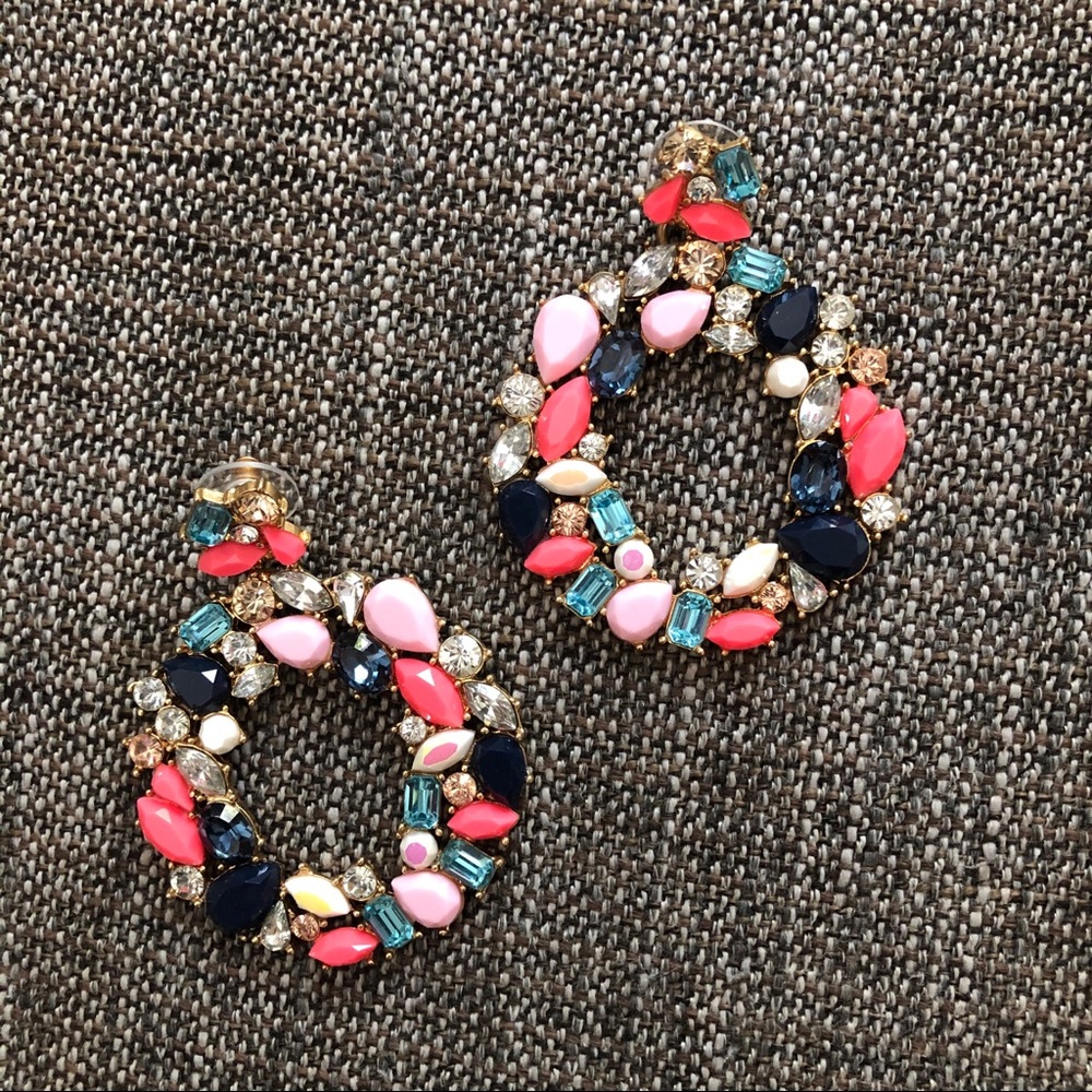 J. Crew statement wreath earrings